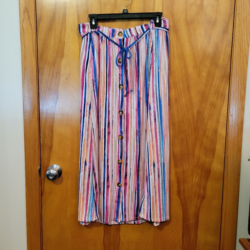 Multicolored long skirt